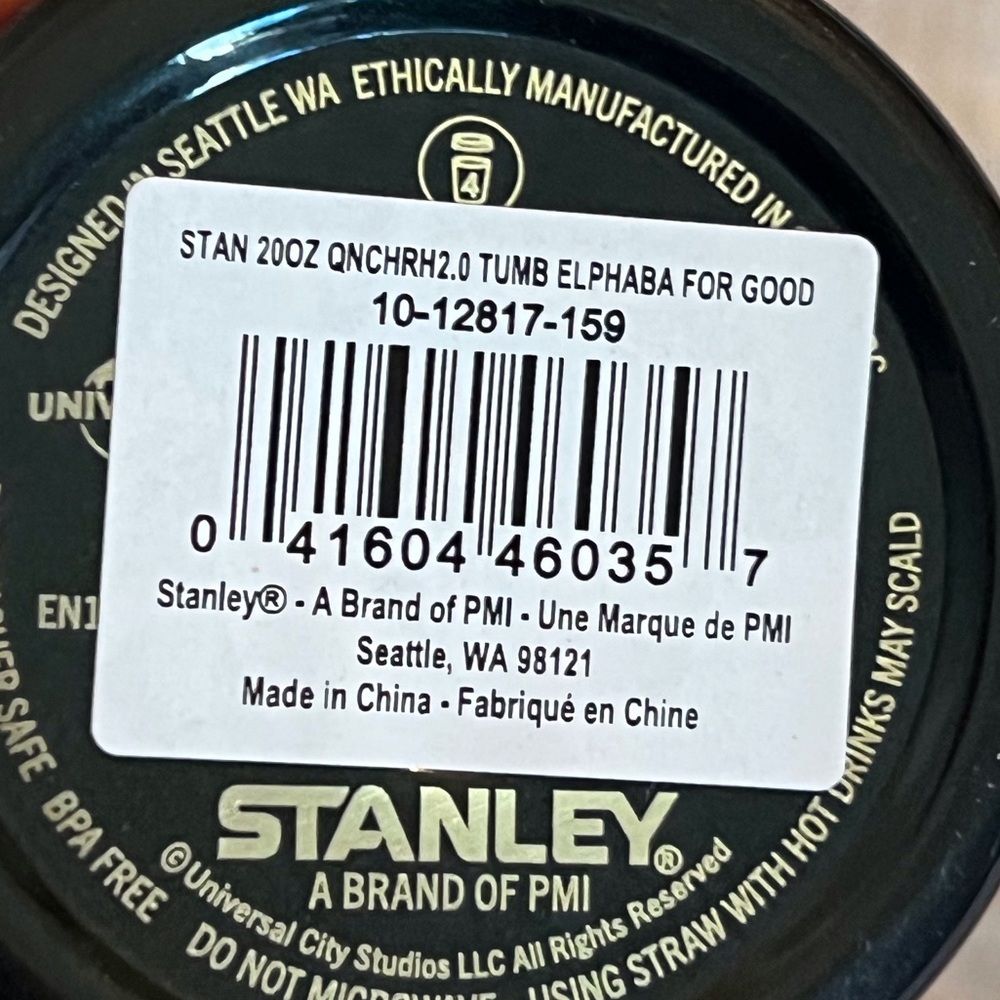 Stanley Elphaba for Good 20 oz Tumbler NWT - Picture 9 of 9